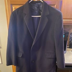 Halston 100% pure cashmere mens overcoat